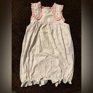 Stitchy fish whale romper